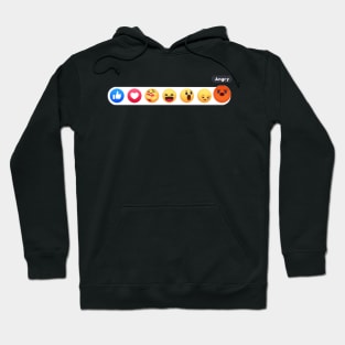 Angry Reacts Only Hoodie